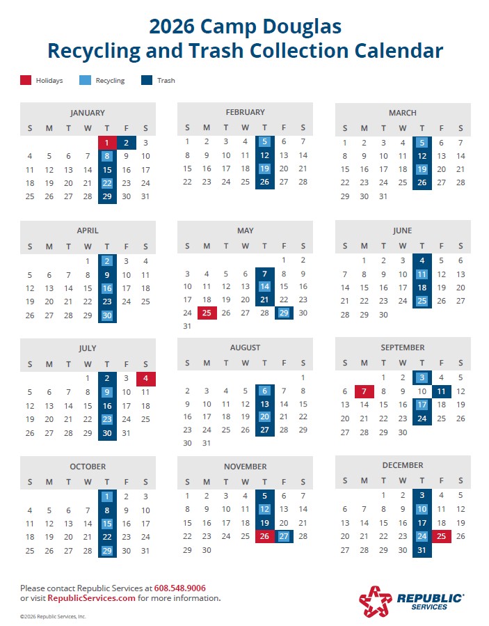 2026 G and R Calendar