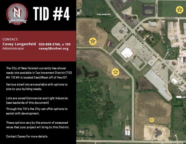 Development Opportunities City of New Holstein, Wisconsin