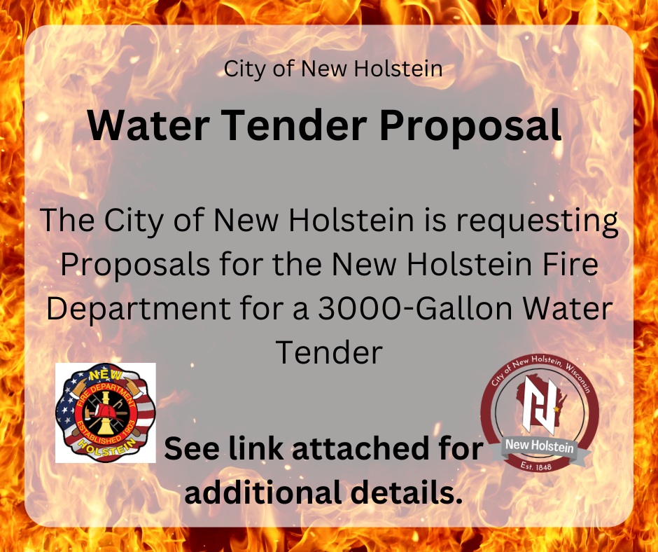 Proposal Request City of New Holstein, Wisconsin