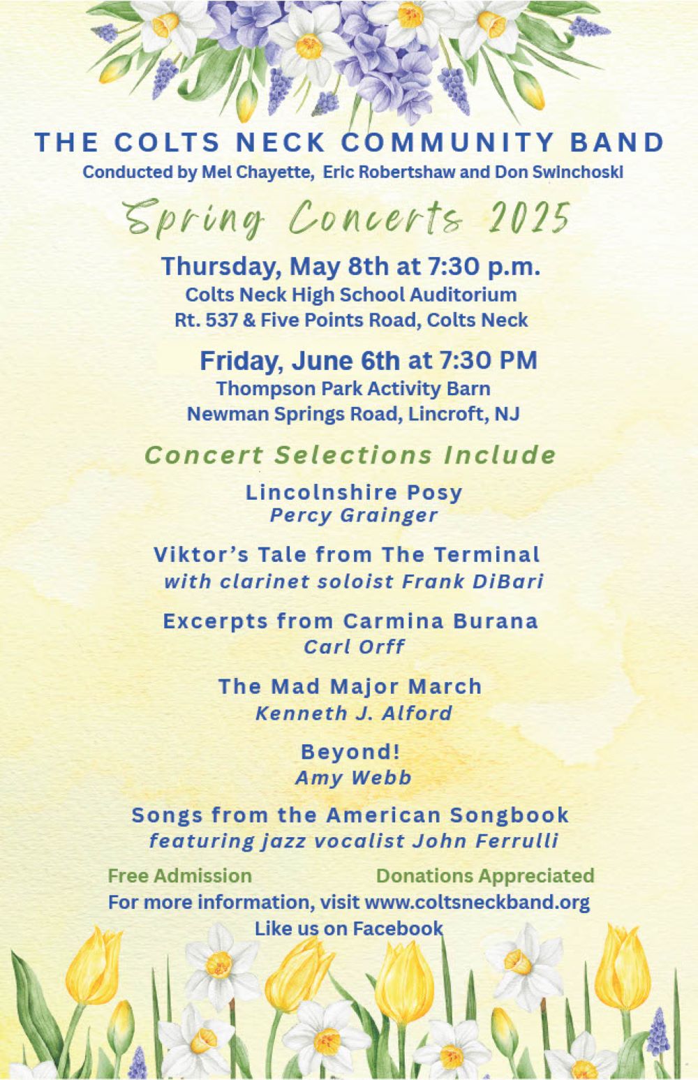 The Colts Neck Community Band Spring Concerts - Colts Neck Township