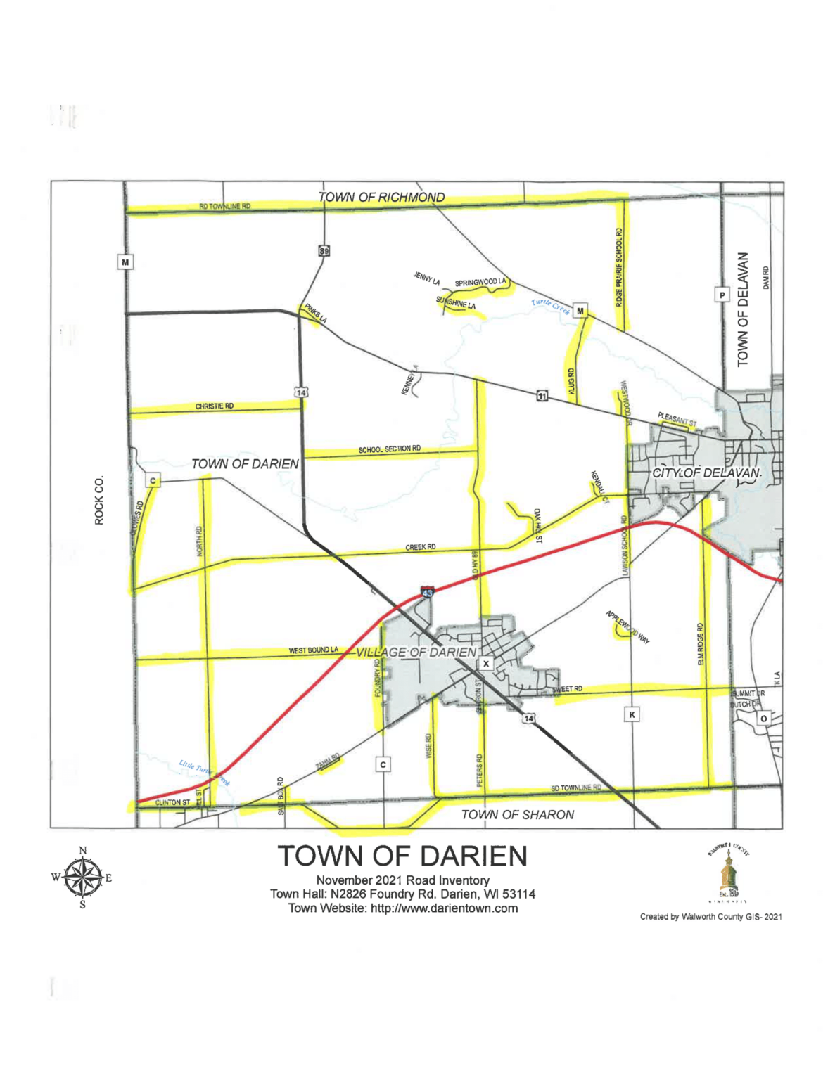 Atv utv information town of darien walworth county wisconsin