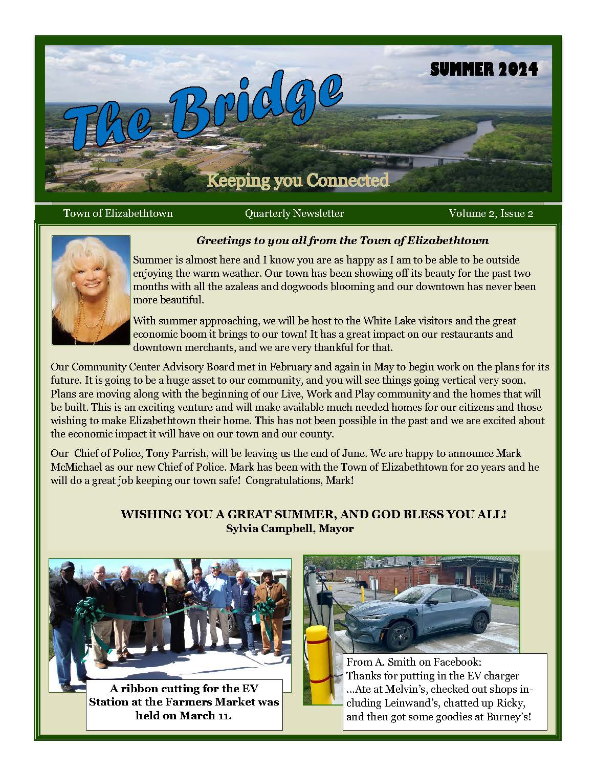 Summer 2024 Newsletter Available to Public - Town of Elizabethtown