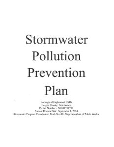 Stormwater Pollution Prevention Plan