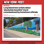 NY Post article on beautiful murual created by two Glen Cove High School students