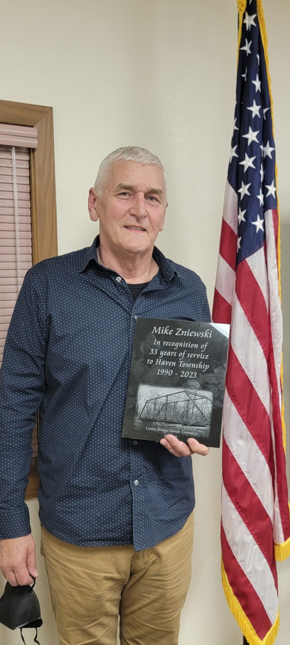 Mike Zniewski retired after 32 years as Haven Clerk/ Treasurer Haven