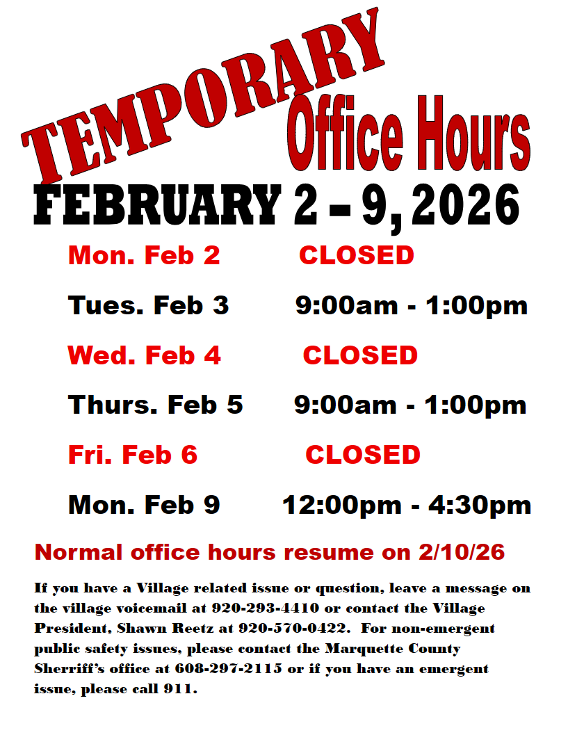temporary office hours