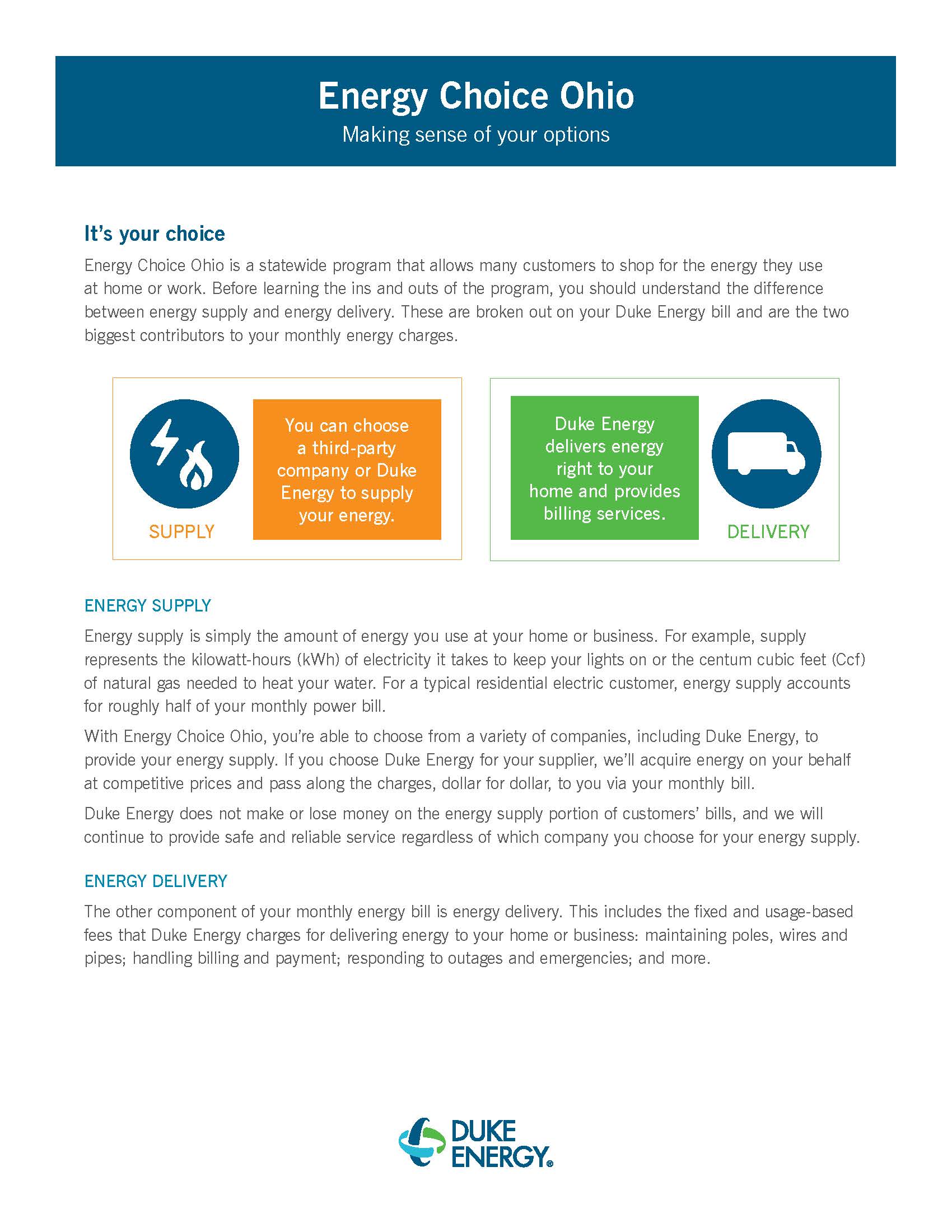 Ohio Energy Customer Choice Township Ross