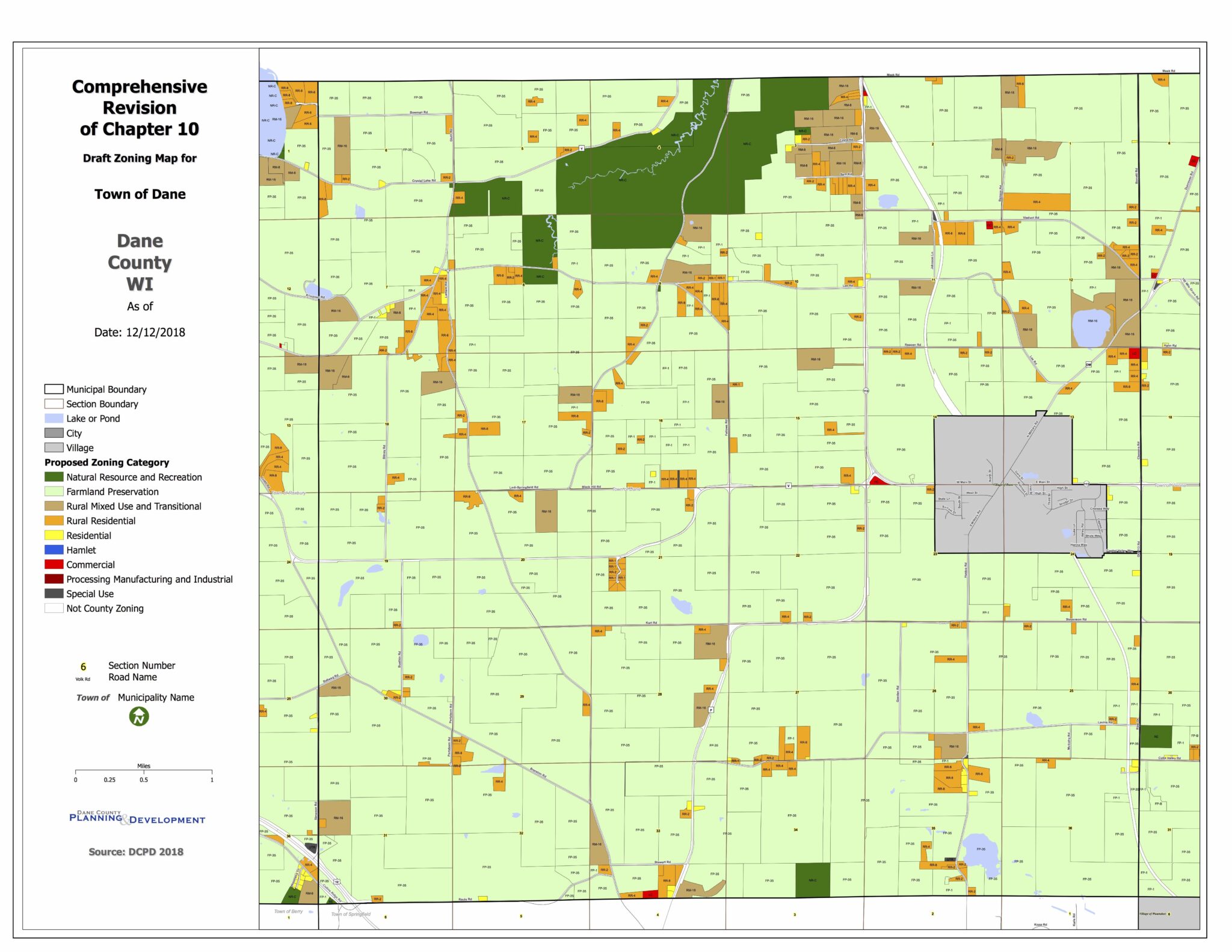 Current Town Maps Town of Dane, Dane County, Wisconsin