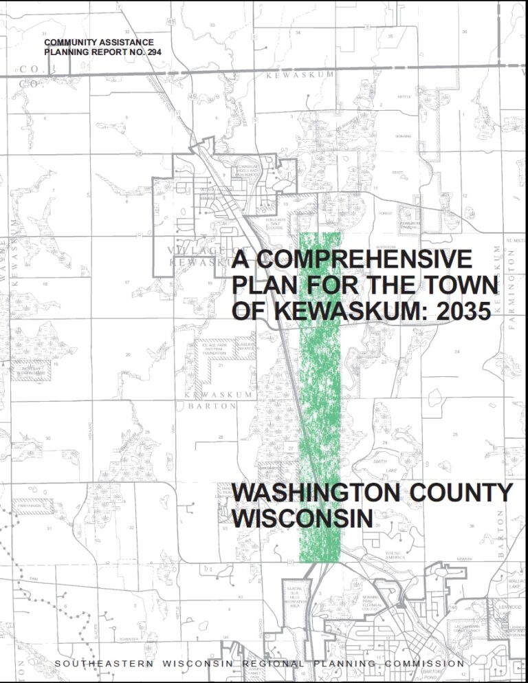 Comprehensive Plan Town of Kewaskum