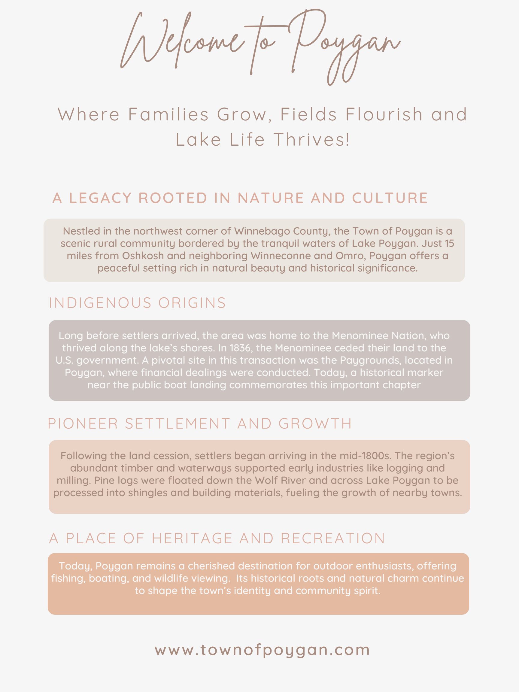 Discover the History of the Town of Poygan Winnebago County, Wisconsin 🌿 A Legacy Rooted in Nature and Culture Nestled in the northwest corner of Winnebago County, the Town of Poygan is a scenic Discover the History of the Town of Poygan Winnebago County, Wisconsin 🌿 A Legacy Rooted in Nature and Culture Nestled in the northwest corner of Winnebago County, the Town of Poygan is a scenic