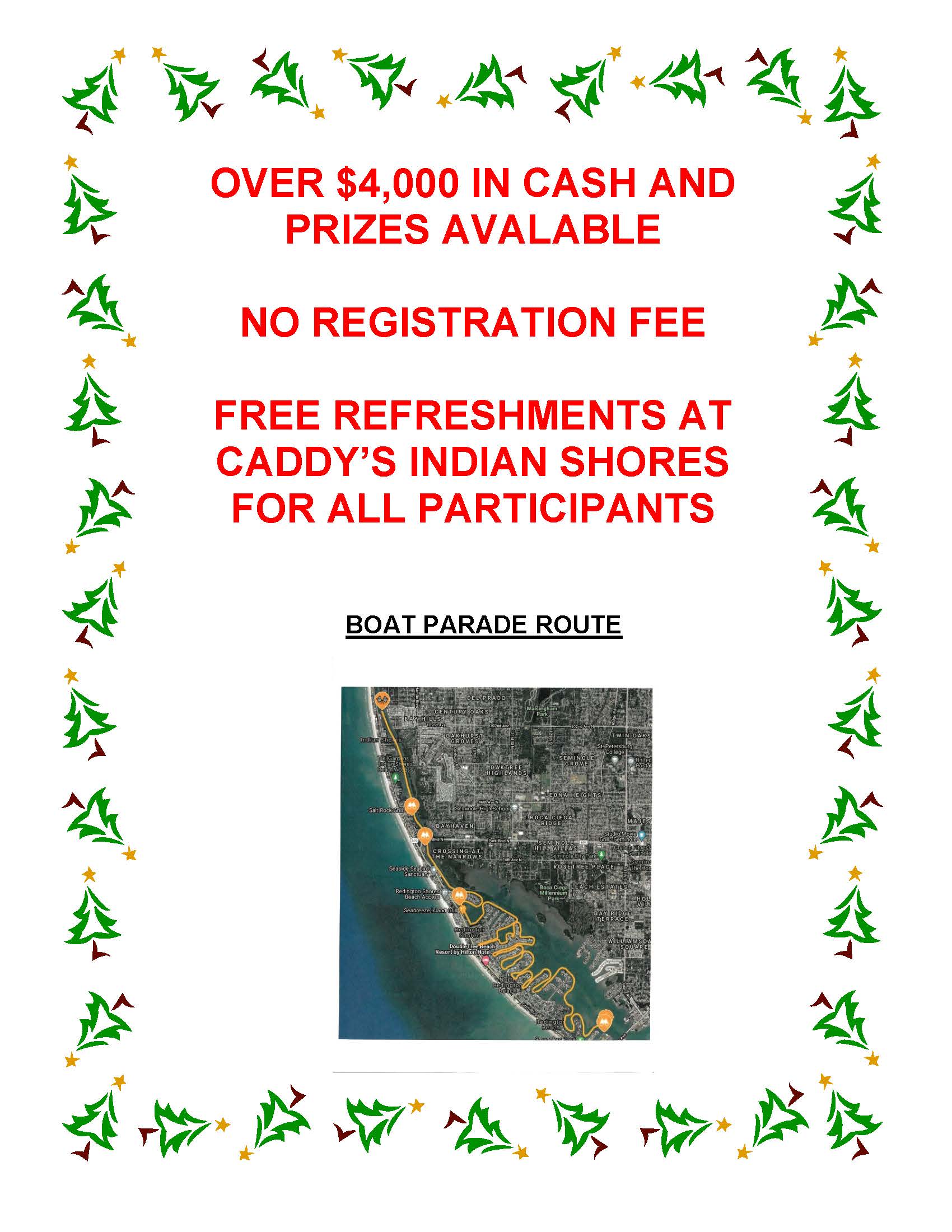 Holiday Lighted Boat Parade Town of Redington Beach, Pinellas County