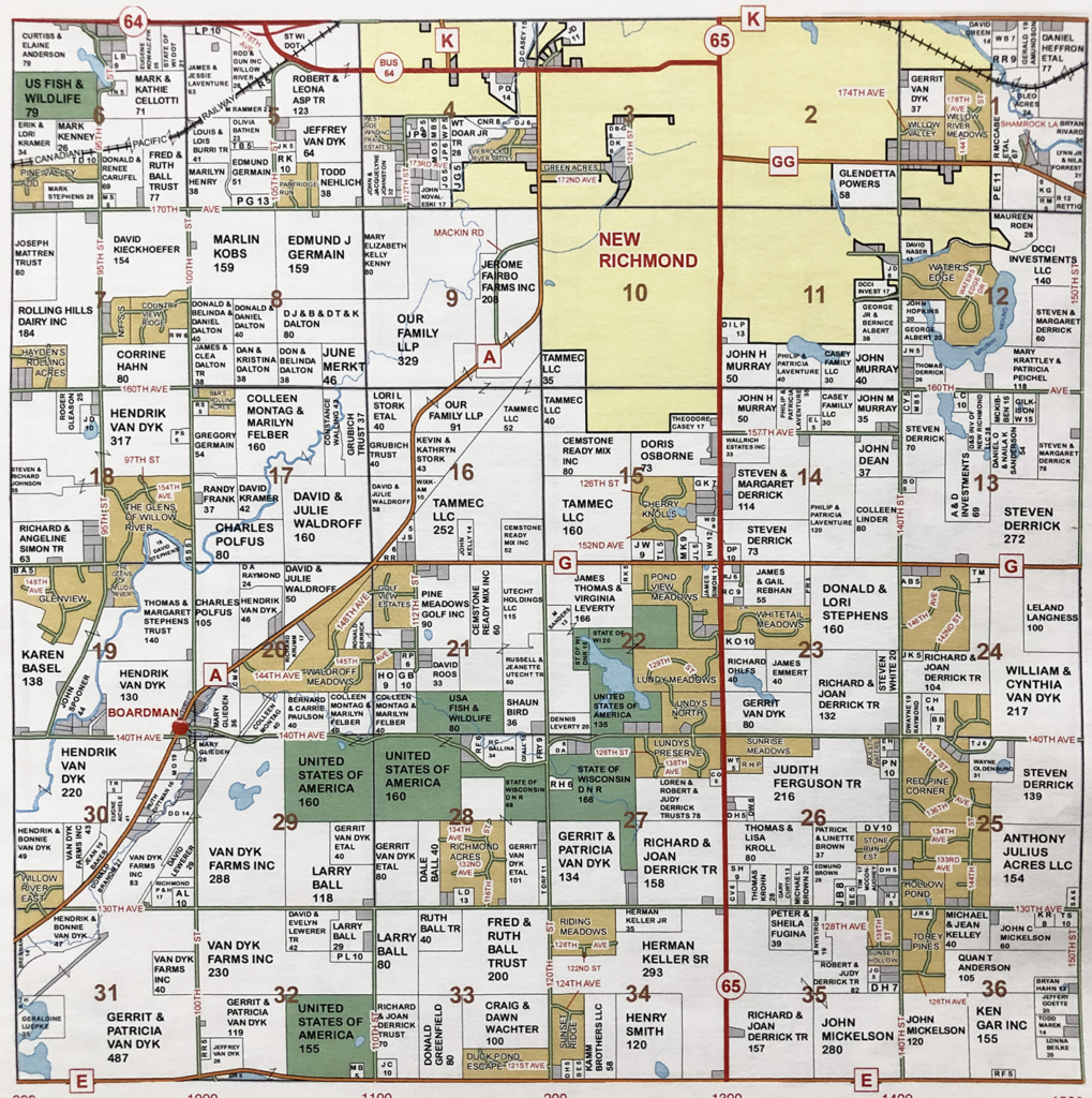 Plat of Richmond Town of Richmond