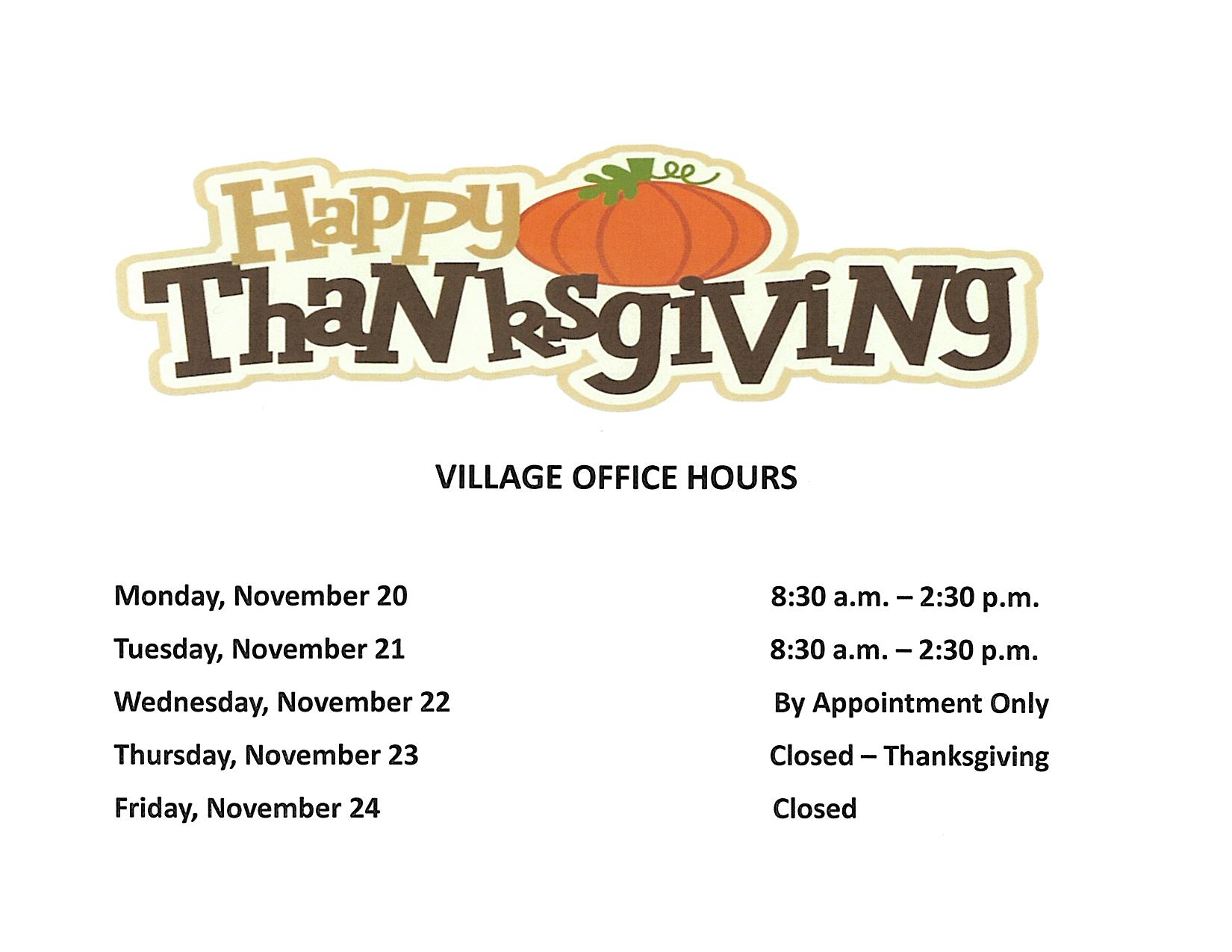 Village Office Hours Village of Poplar, Douglas County, Wisconsin