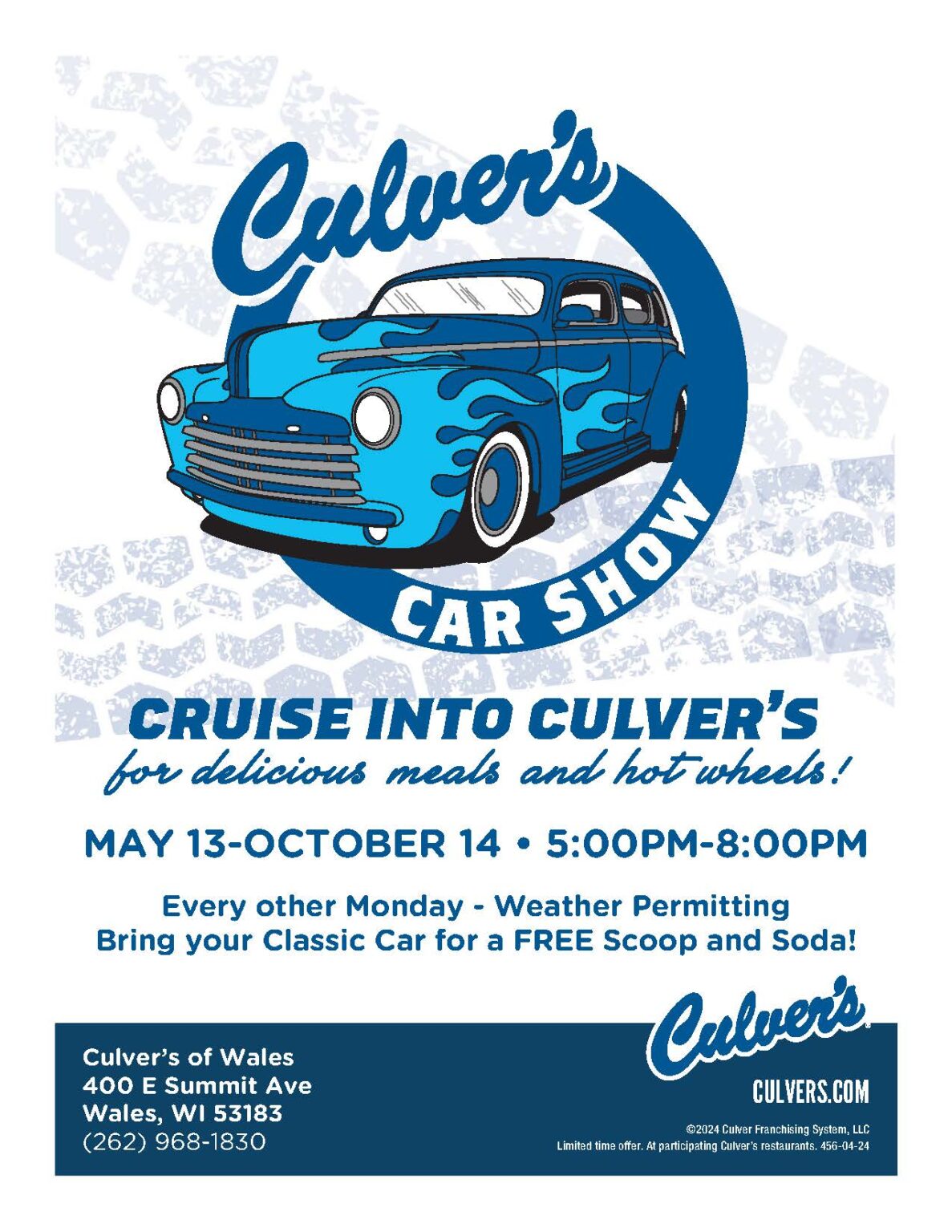 Culver's Car Show Village of Wales