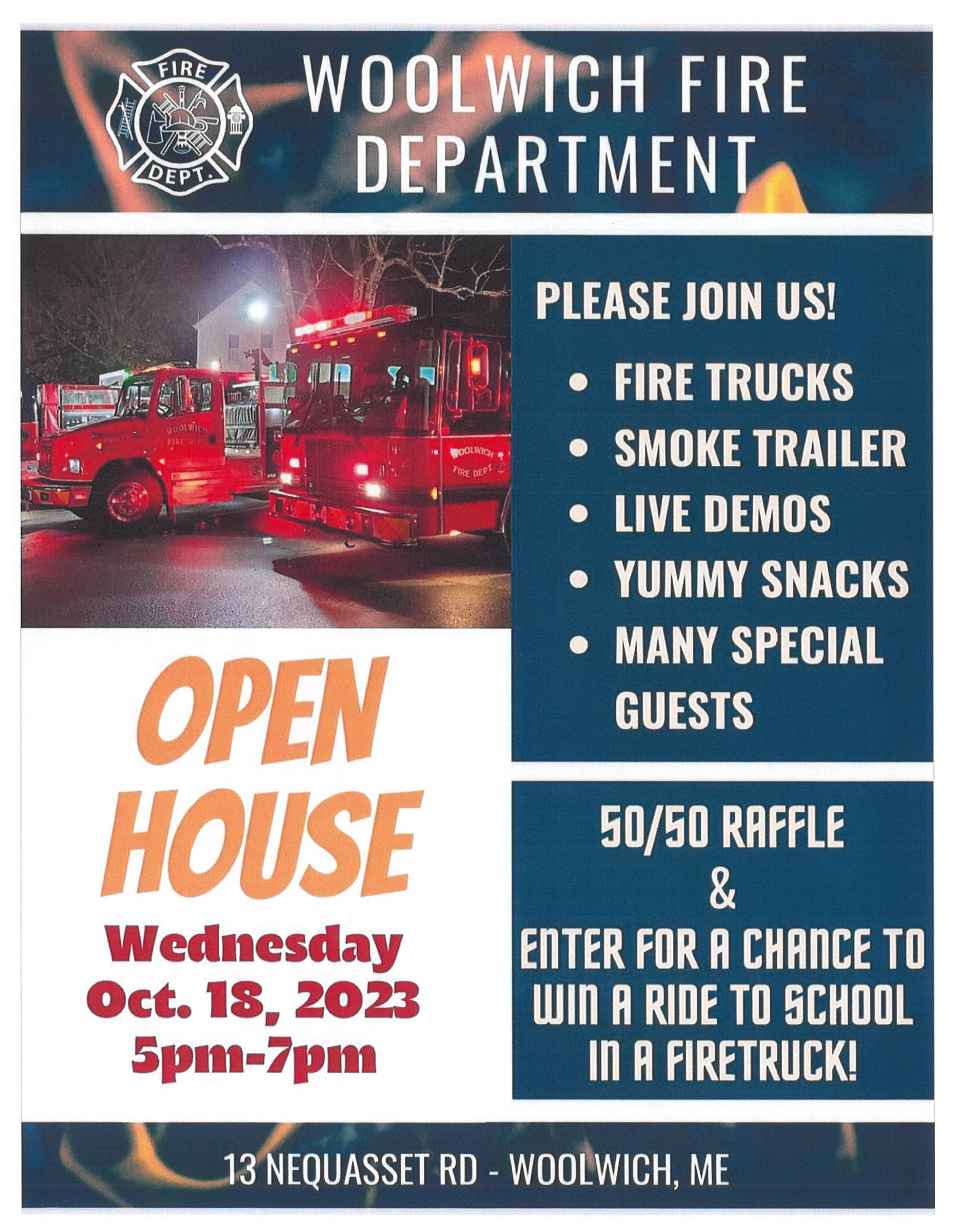 Fire Department Open House Town of Woolwich